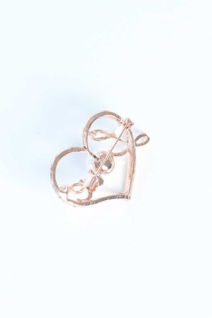 Zirkon Taşlı Metal Broş Zirkon Taşlı Metal Broş