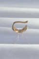 Pirinç Gold Renk Zirkon Taş Kaplama Earcuff Küpe Pirinç Gold Renk Zirkon Taş Kaplama Earcuff Küpe