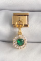 316L Çelik Gold Renk Sallantı Yeşil Zirkon Taşlı Nomination Charm 316L Çelik Gold Renk Sallantı Yeşil Zirkon Taşlı Nomination Charm