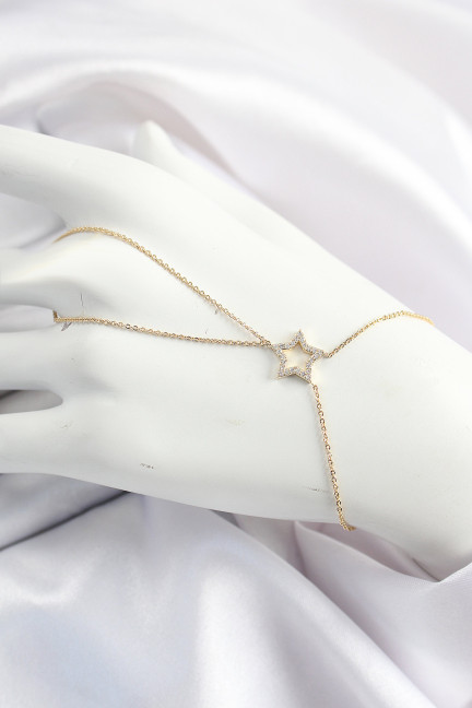 Pirinç Gold Renk Zirkon Taşlı Yıldız Model Şahmeran Pirinç Gold Renk Zirkon Taşlı Yıldız Model Şahmeran