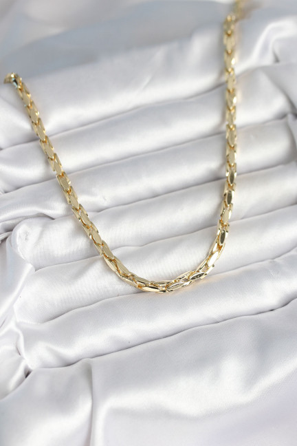 Pirinç Gold Renk 60 cm Zincir Kadın Kolye Pirinç Gold Renk 60 cm Zincir Kadın Kolye