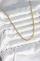 60 cm Gold Renk Pirinç Yassı Zincir Model Kadın Kolye 60 cm Gold Renk Pirinç Yassı Zincir Model Kadın Kolye
