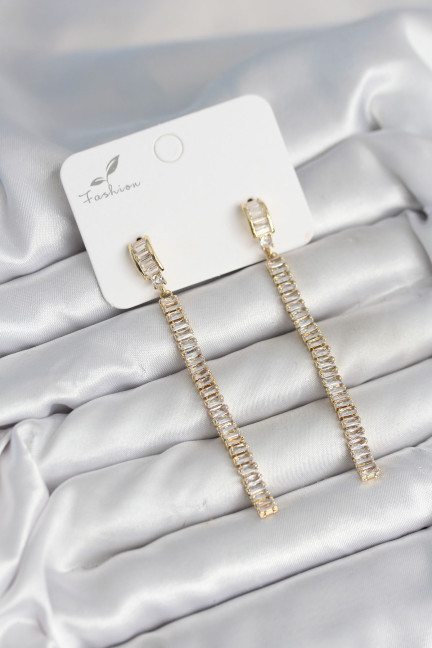 Su Yolu Baget Pirinç Kadın Küpe