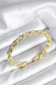 Zincir Model Gold Renk Pirinç Kadın Bileklik