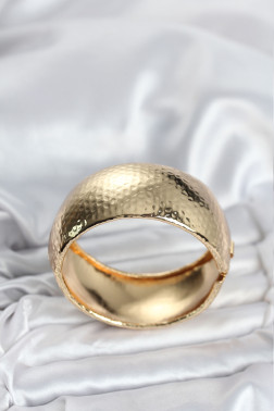 Pirinç Gold Renk Bombeli Vintage Kadın Bileklik