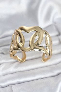 Pirinç Gold Renk Vintage Kadın Bileklik