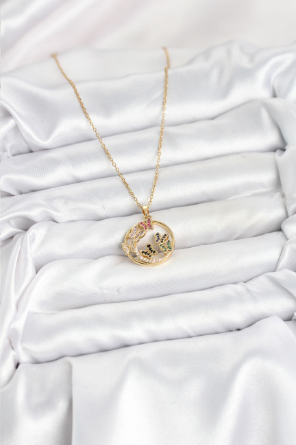 316L Çelik Zincir Gold Renk Zirkon Taşlı Kelebekli Kadın Kolye 316L Çelik Zincir Gold Renk Zirkon Taşlı Kelebekli Kadın Kolye