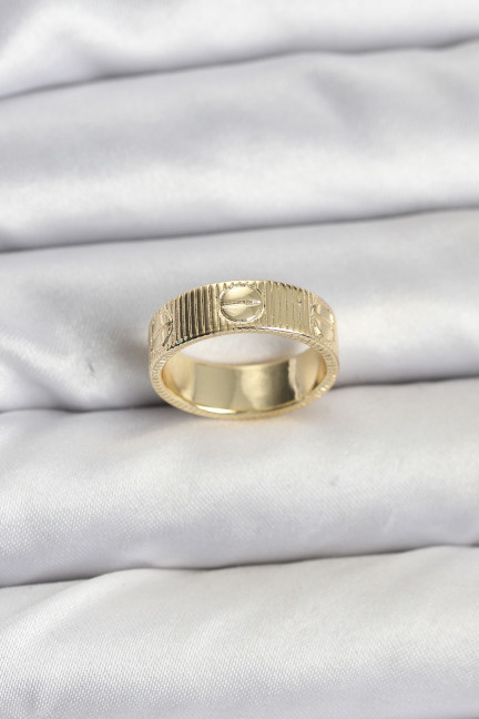 Gold Renk Model Kadın Yüzük