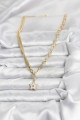 Gold Renk Pirinç Yıldız Model Kadın Kolye
