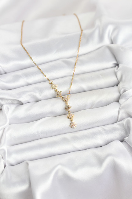 316L Çelik Zincir Gold Renk Kutup Yıldızı Model Kadın Kolye 316L Çelik Zincir Gold Renk Kutup Yıldızı Model Kadın Kolye