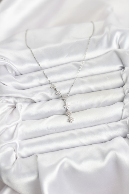 316L Çelik Zincir Gümüş Renk Kutup Yıldızı Model Kadın Kolye 316L Çelik Zincir Gümüş Renk Kutup Yıldızı Model Kadın Kolye