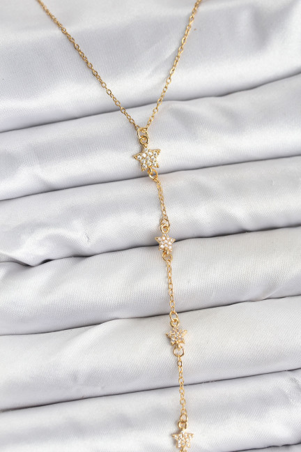316L Çelik Zincir Gold Renkli Yıldız Model Kadın Y Kolye 316L Çelik Zincir Gold Renkli Yıldız Model Kadın Y Kolye