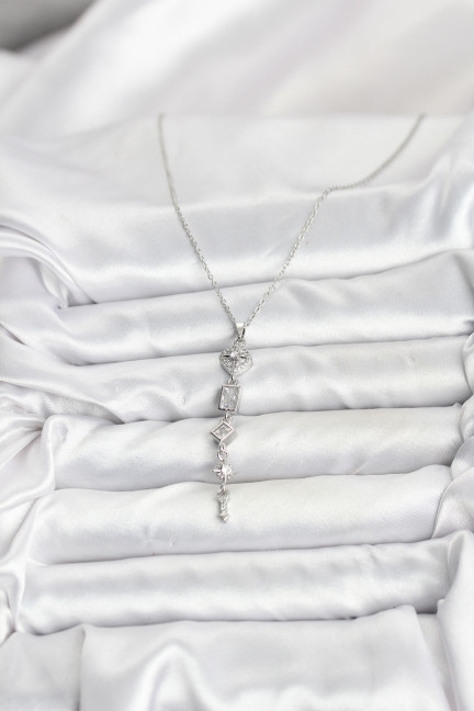 316L Çelik Zincir Gümüş Renk Kutup Yıldızı Enerji Model Kadın Y Kolye 316L Çelik Zincir Gümüş Renk Kutup Yıldızı Enerji Model Kadın Y Kolye