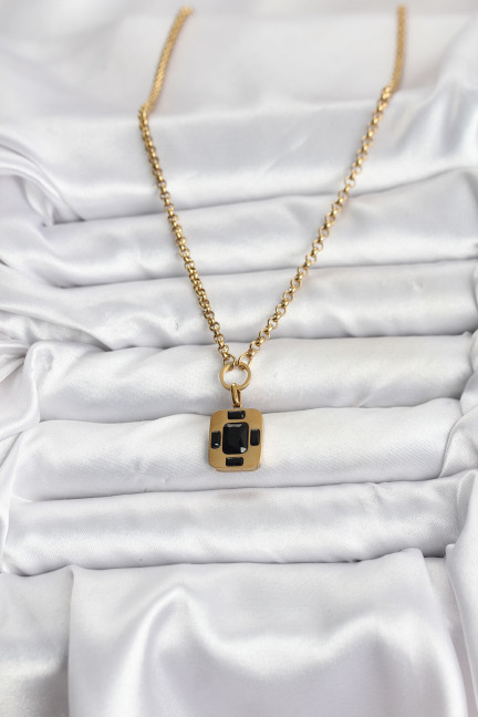 316L Çelik Zincir Gold Renk Vintage Model Kadın Kolye 316L Çelik Zincir Gold Renk Vintage Model Kadın Kolye