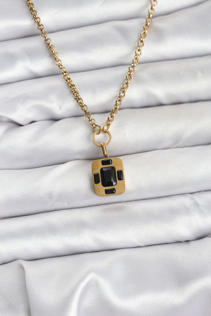 316L Çelik Zincir Gold Renk Vintage Model Kadın Kolye 316L Çelik Zincir Gold Renk Vintage Model Kadın Kolye