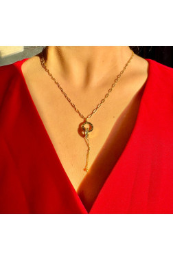 Sonsuz Bağ – Gold Çelik Kolye