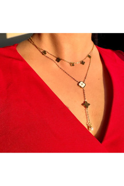 Çelik Kolye Gold - Kalbe Giden Yol