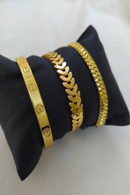 Kılçık Model Tırtıl Model Düz Crt Model Kararmaz Kombin Bileklik